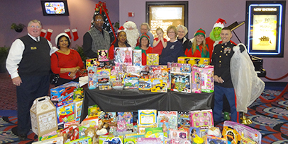 people with collected toys 
